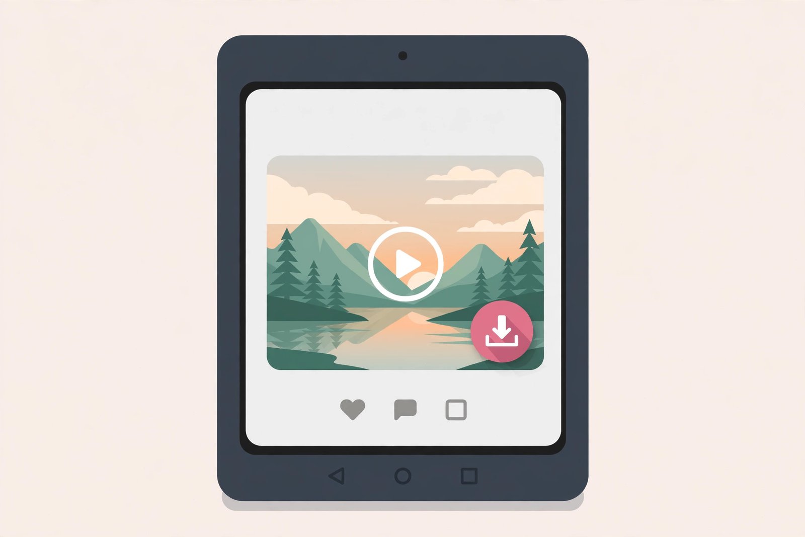 Amazon Fire tablet downloading a Pinterest video pin