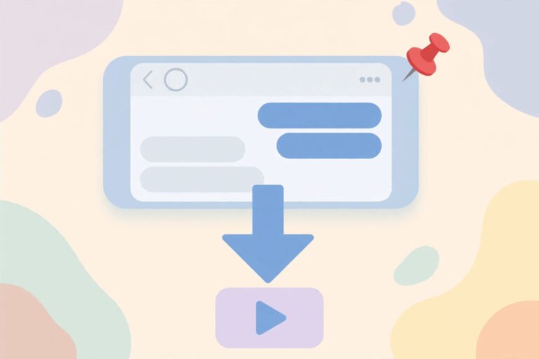 Smartphone showing Telegram chat downloading a Pinterest video