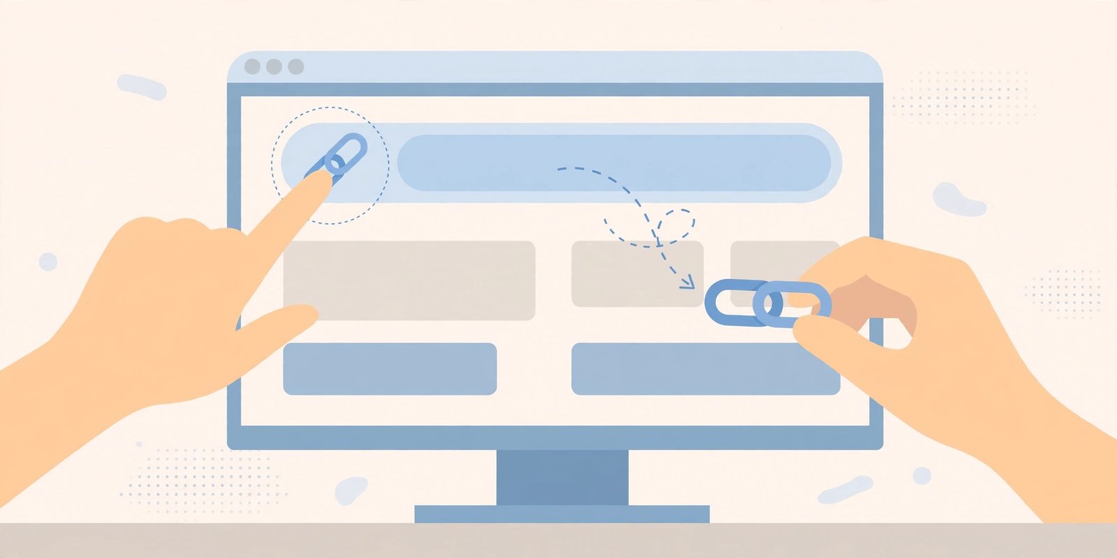 Hands copying a Pinterest video link from a browser address bar