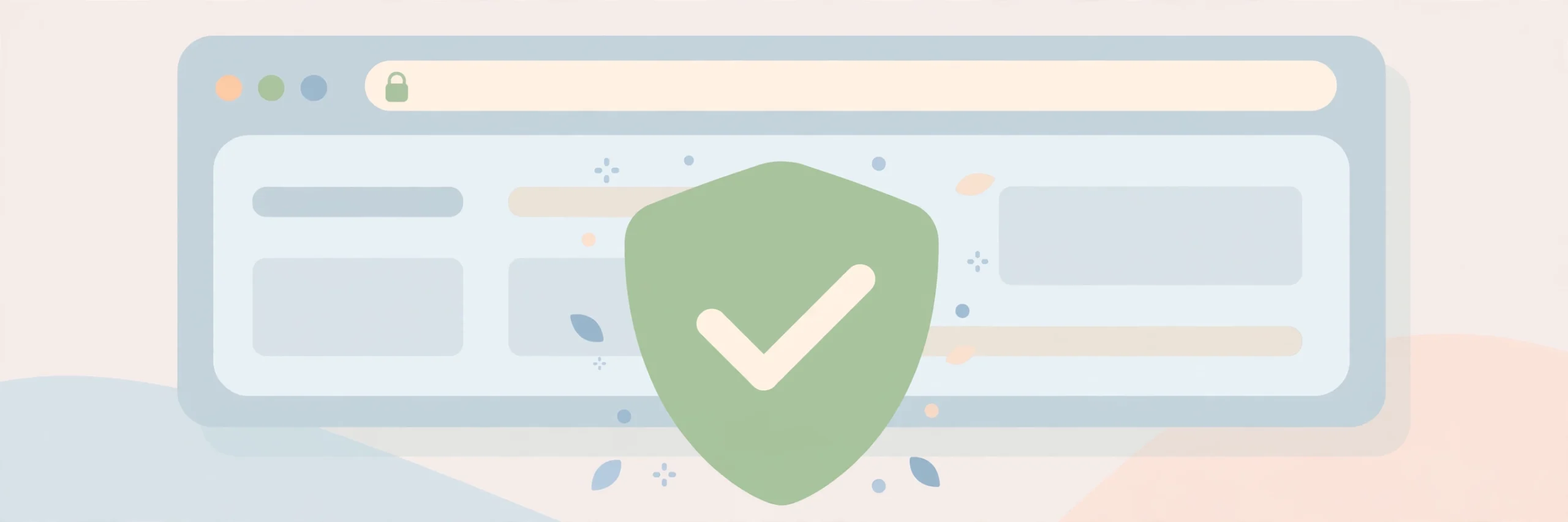 Shield with checkmark symbolizing safe Firefox extension use