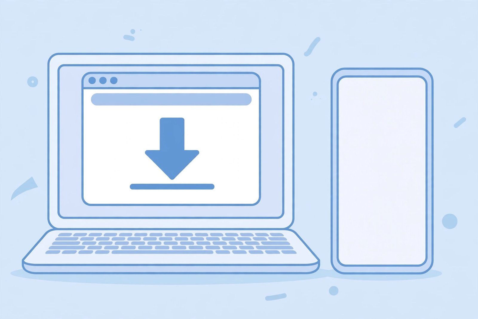 Browser window with download arrow saving a Pinterest video on Mac