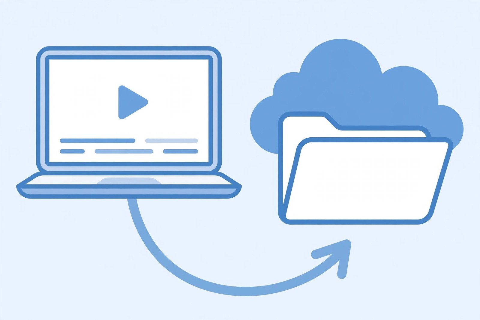 Pinterest video being saved to a Google Drive cloud folder